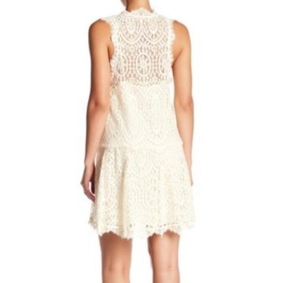 Free People Two Lace Minidress in Ivory.  Small - Picture 2 of 3